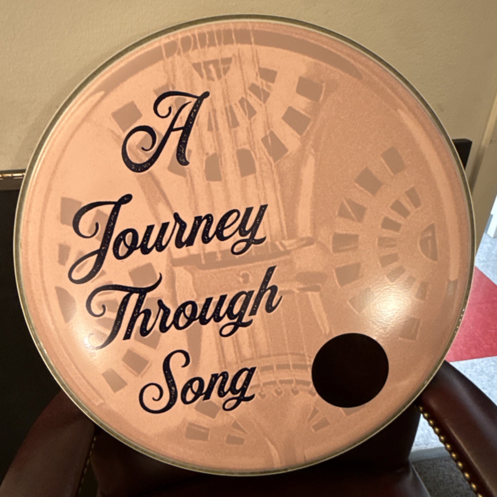A Journey Through Song Bass Drum Resonant Head Graphic With Port Hole