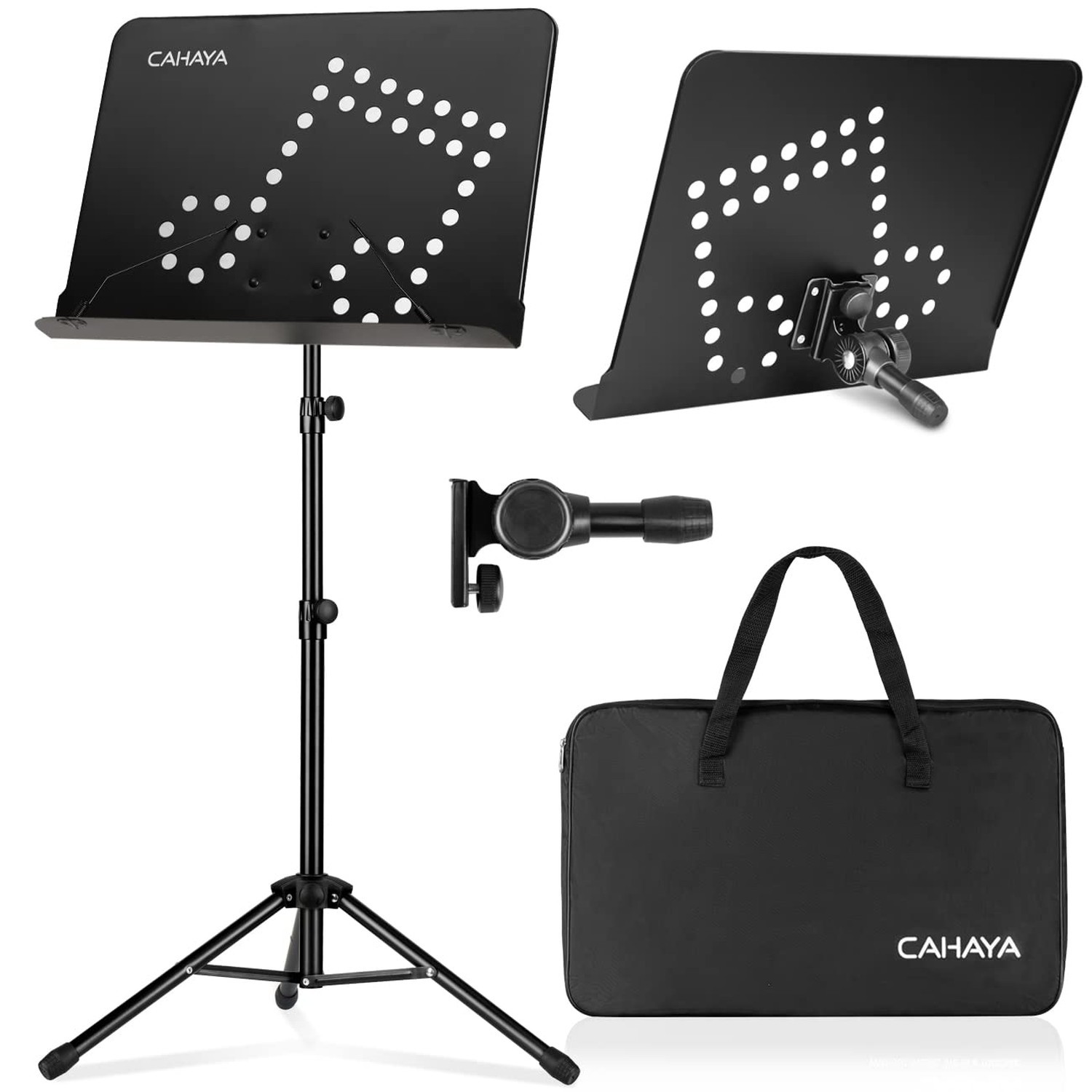 CAHAYA Portable sheet music stand: 3 in 1 Dual-use Sheet Music Stand & Deskto...
