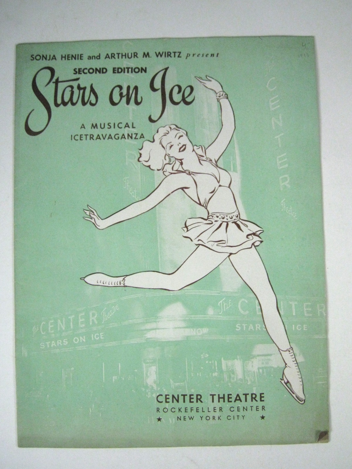 Stars on Ice Sonja Henie Arthur Wirtz Center 1943 Rockefeller Show Program