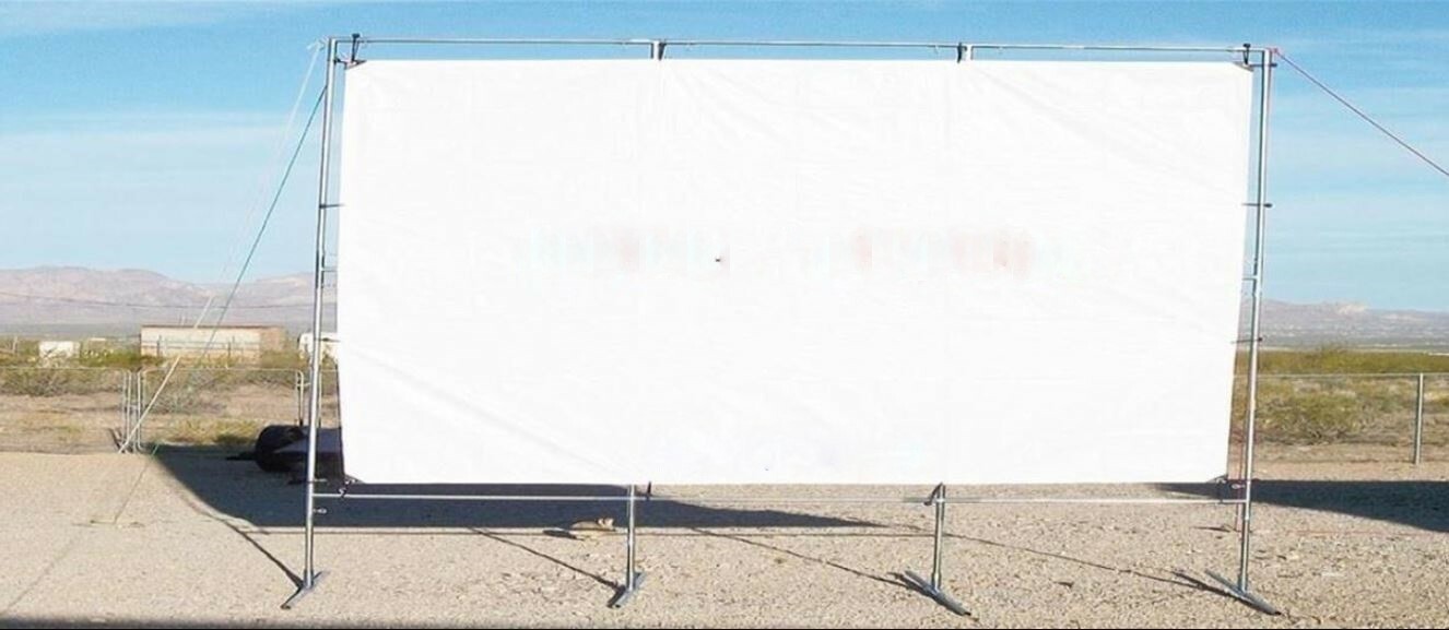 20' x 30' Outdoor Personal Standing Movie Kit Drive In 1 3/8" Fittings NO PIPE