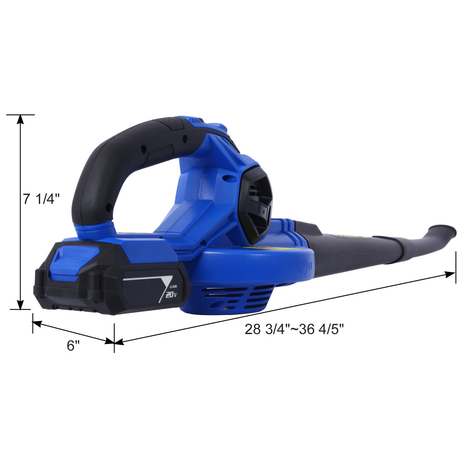 Cordless Leaf Blower Blower Vacuum w/ Battery & Charger 2 Speed Battery Powered