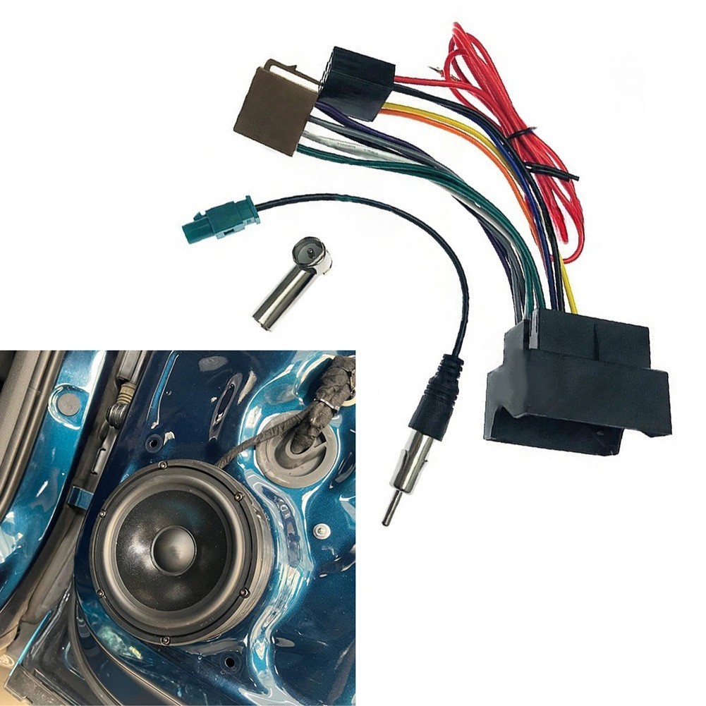 For Aftermarket Radio ISO Wiring Harness Antenna Adapter Tin-plated Copper Wires