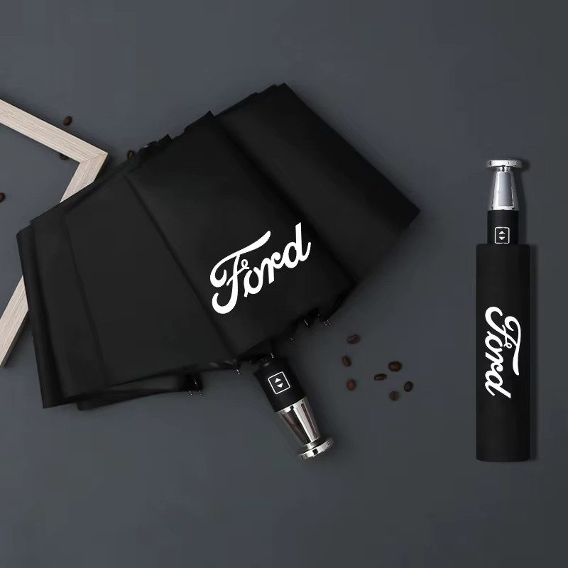 Ford Windproof Auto Folding Sunshade Umbrella  Focus Mondeo Raptor Kuga Edge Exp