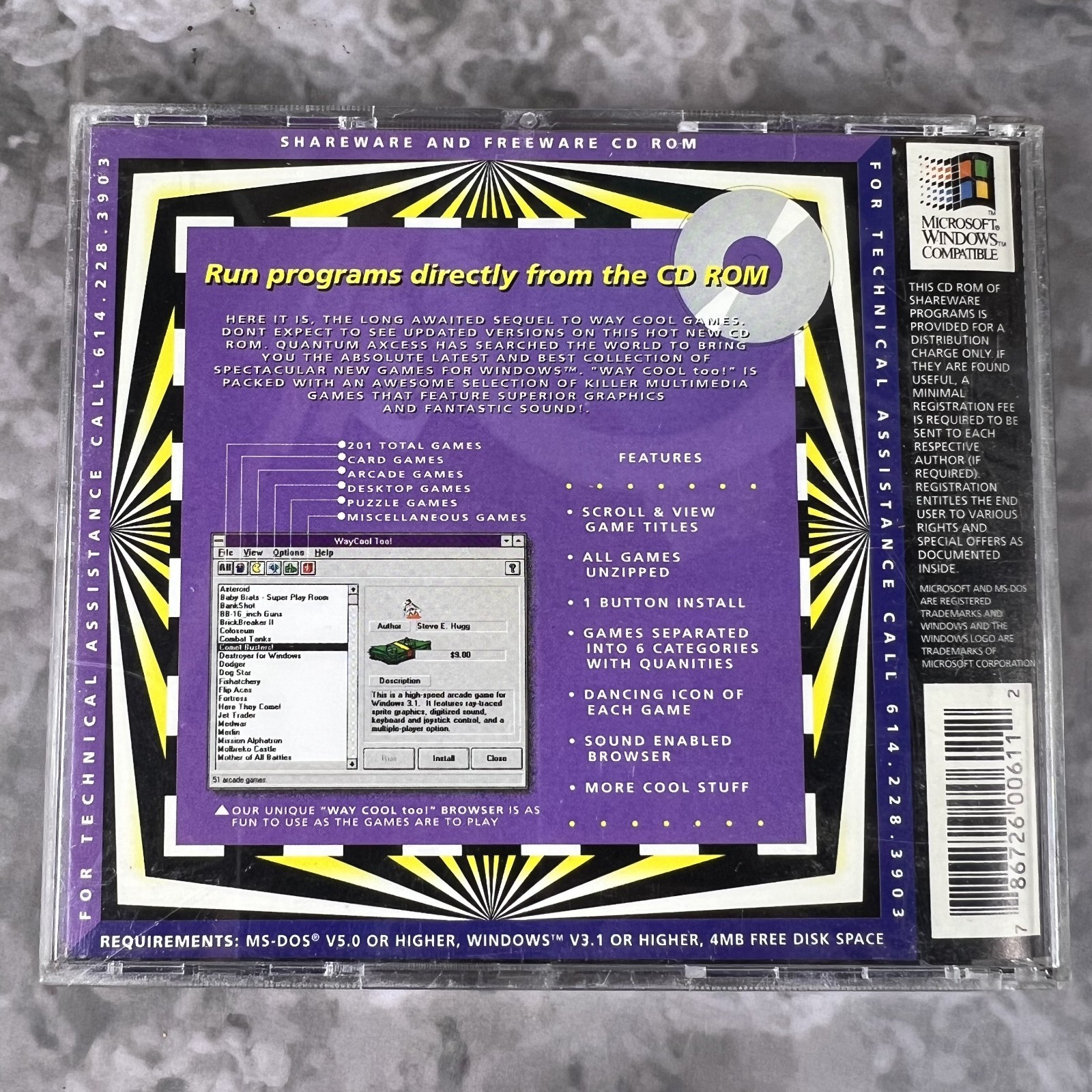 Way Cool Too! - 200+ Games for Windows (Vintage CD-ROM)