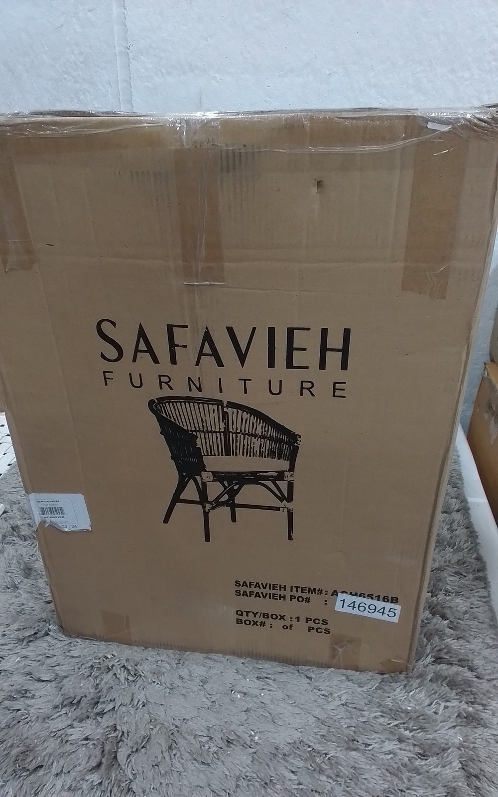 Safavieh OLIVIA RTTN ACCT CHAIR W/CUSH, Reduced Price 2172772654 ACH6516B