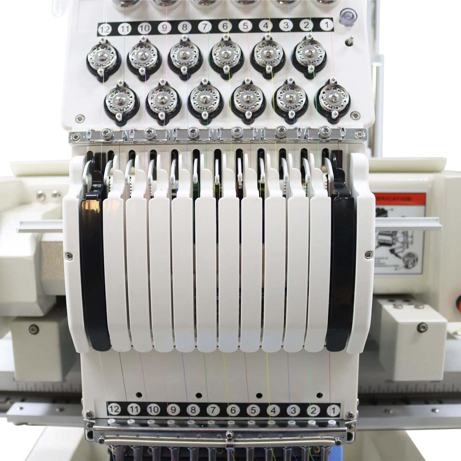 Single-head 12 Needles Automatic Computerized Embroidery Machine 110-220V 300W