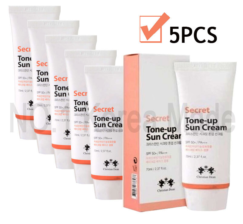 [Christian Dean] Secret Tone-up Sun Cream SPF50+ PA+++ 70ml X 5PCS / NO.1 Korean
