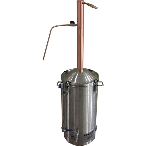 AlcoEngine Copper Reflux Still Top w/ Barb Connections - for Digiboil, BrewZilla