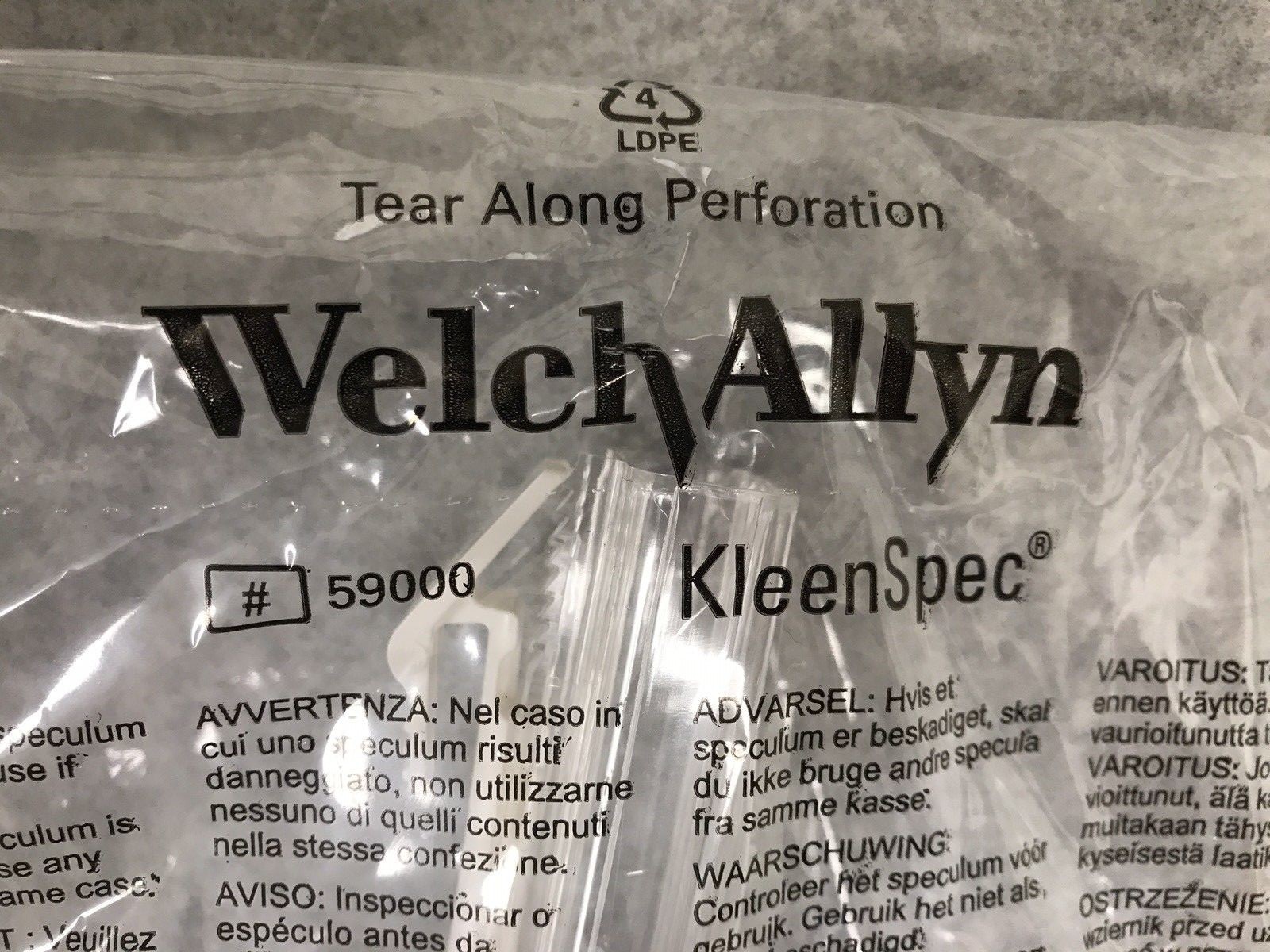 Welch Allyn 59000 KleenSpec Vaginal Specula, Quantity of 5