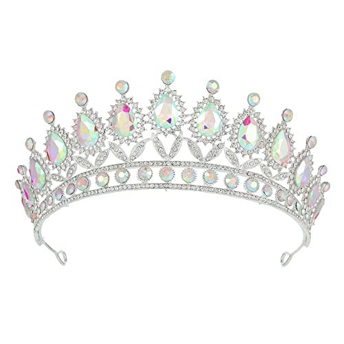 Kamirola Crystal Tiara Crown Headband for Women, Wedding & Party (TR21)