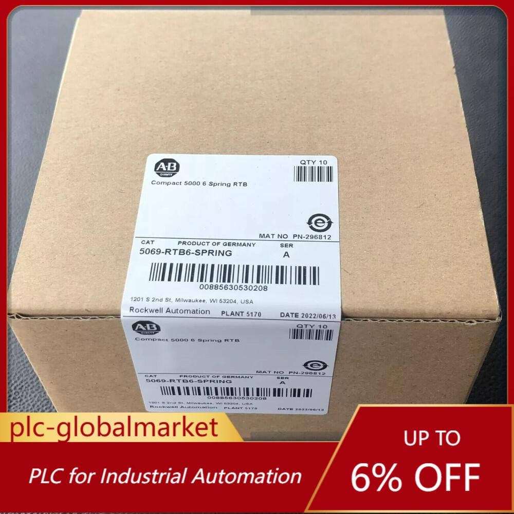FACTORY SEALED Allen Bradley 5069-RTB6-SPRING CompactLogix removable block