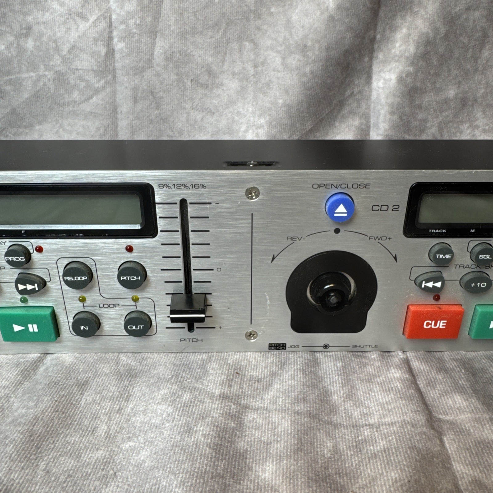 STANTON S-550 PROFESSIONAL FRONT LOADING DUAL CD PLAYER - parts only UNTESTED