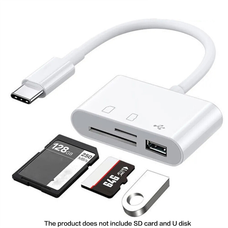 TF/SD Card Adapter Camera Reader Android Type-c For iPhone17 Pro Max Plusm lot