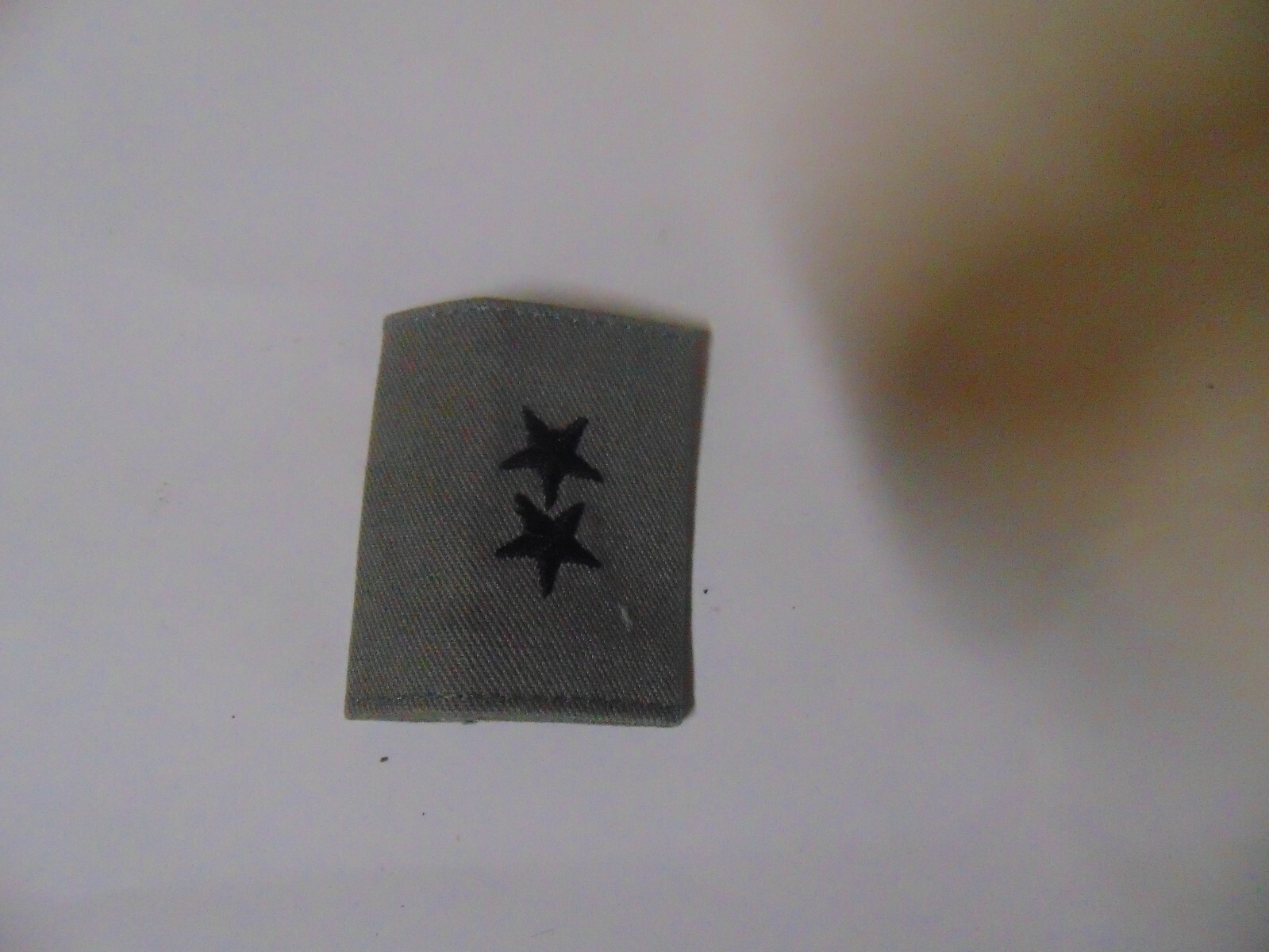 MILITARY PATCH US AIR FORCE CLOTH SLIDE ON GORTEX ABU GRAY 2 TWO STAR GENERAL