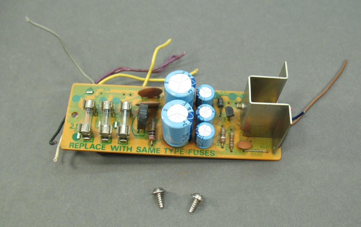 Sansui TU-7900 Tuner Repair Part PCB BOARD FUSE PANEL F-1511 w/ Mounting Screws