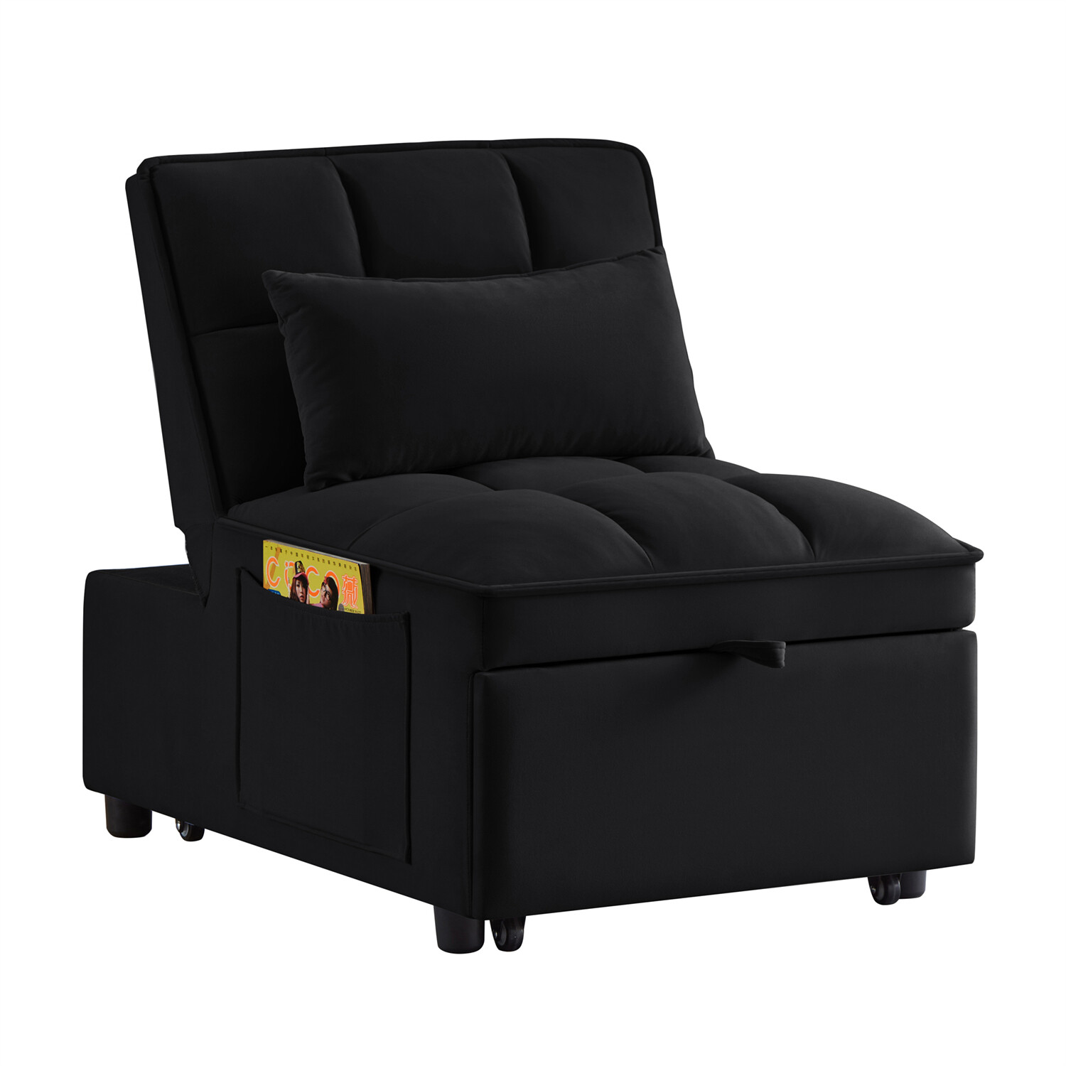Convertible Sofa Bed 4 in 1 Multi-Functional Folding Recliner Sleeper Sofa Chair