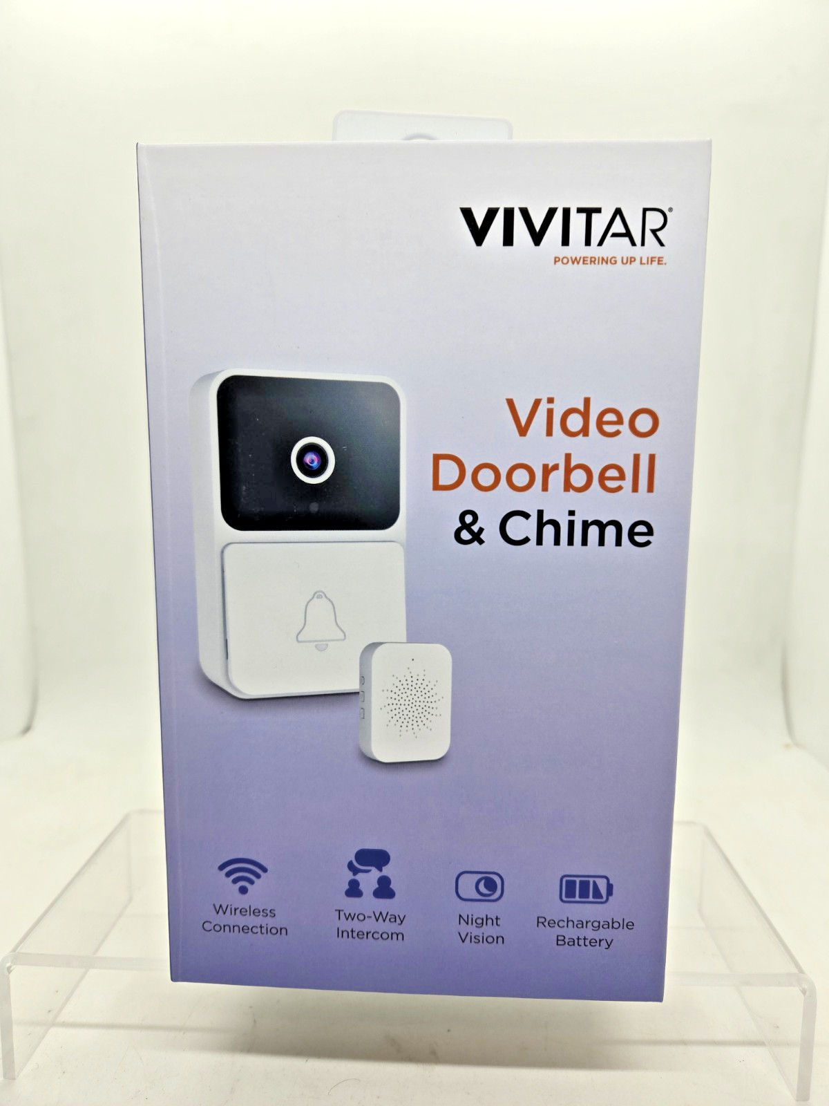Video Doorbell and Chime by Vivitar Wireless Smart Security with USB Chime Kit