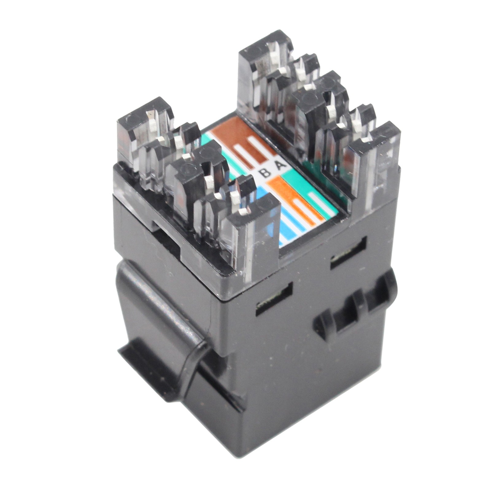 TE CONNECTIVITY 2111475-2 KEYSTONE MODULAR JACK, 8-POSITION, CAT6, RJ45, BLACK