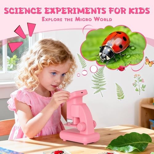 1200X Microscope for Kids, 2 in 1 Handheld & Desktop Digital Microscope with...