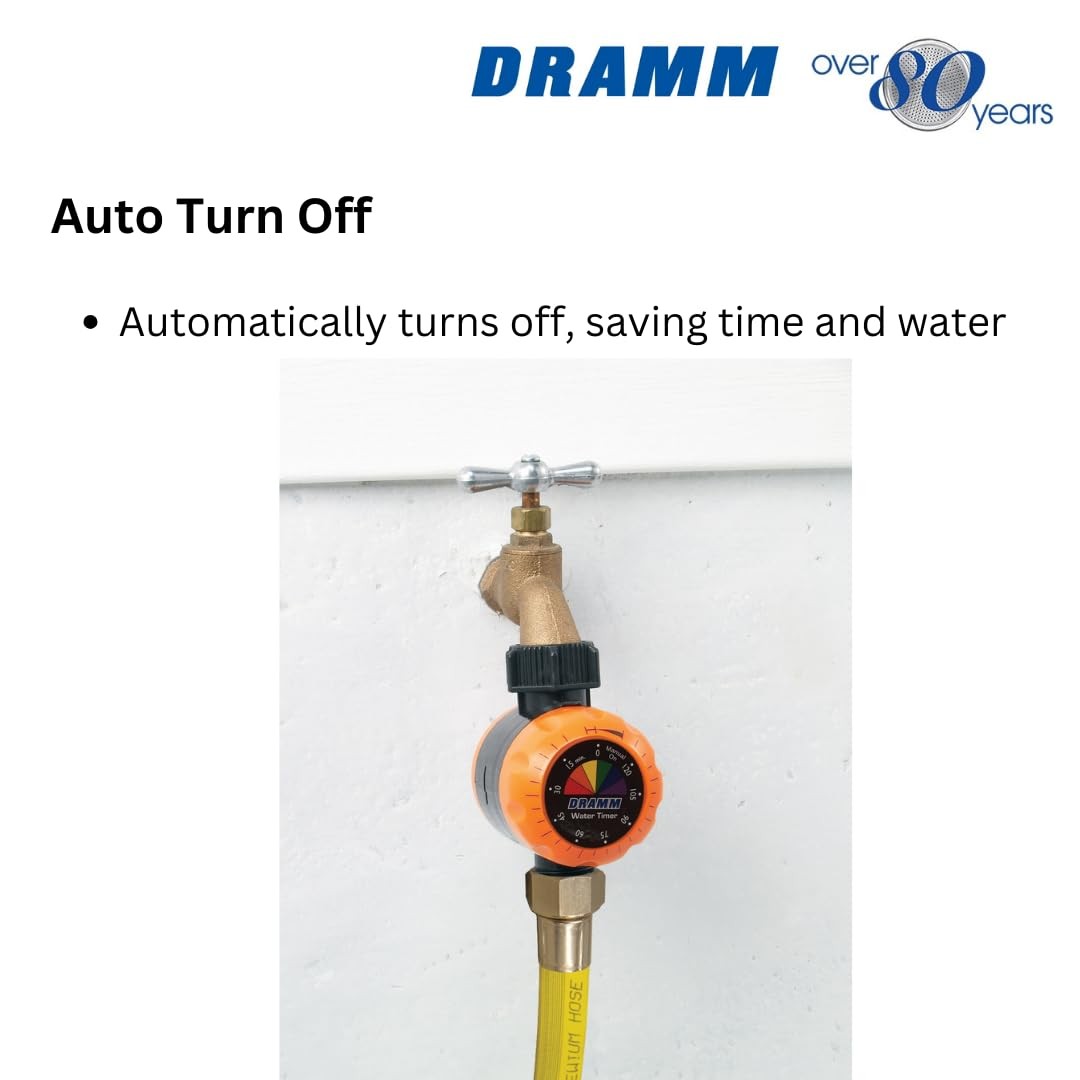 ColorStorm Premium Water Hose Timer, Mechanical, Turns Water Off Automaticall...