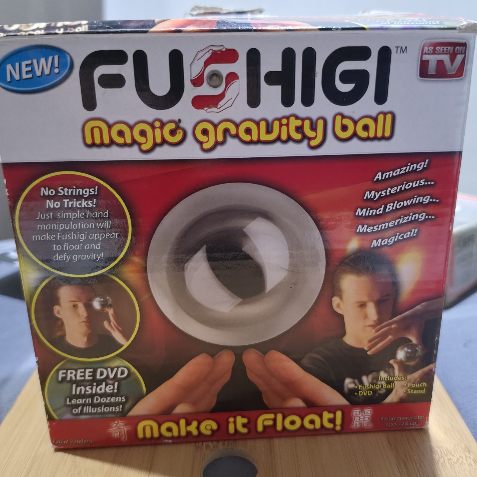 Fushigi Magic Gravity Ball Kit DVD Stand Pouch As Seen on TV New Open Box