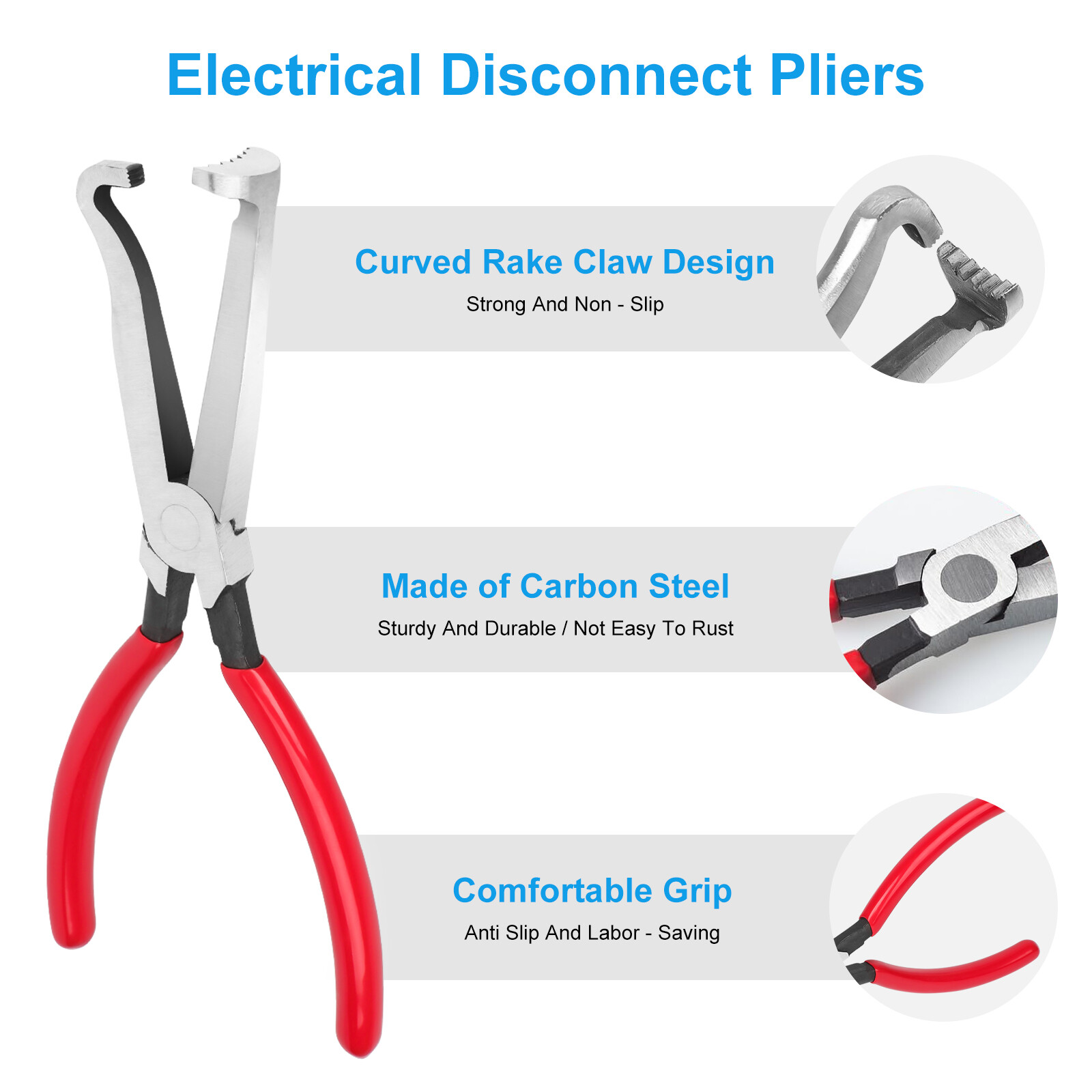 2PCS Electrical Disconnect Pliers & Connector Separator Removal Tool Kit for Car