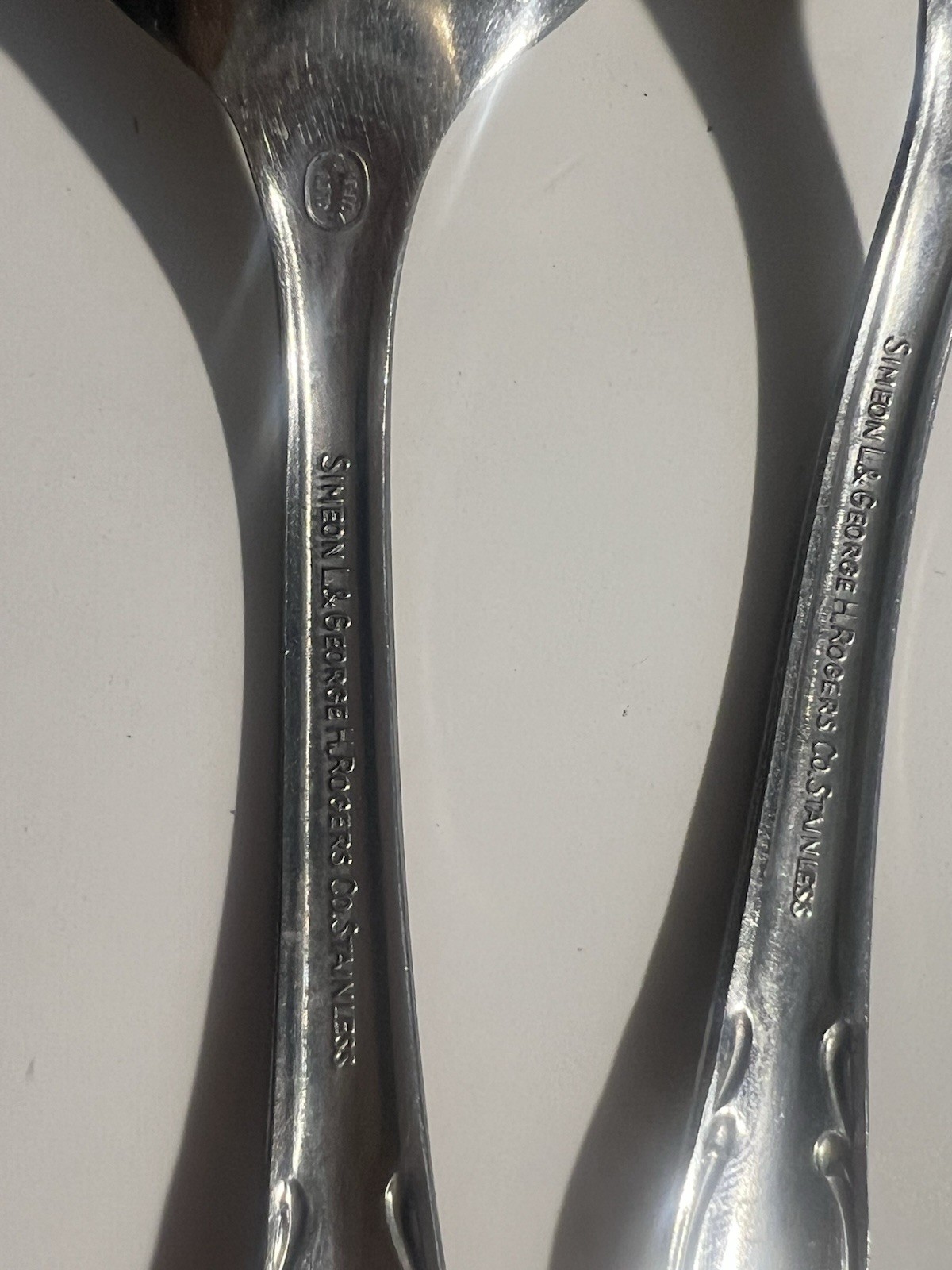 Simeon L. & George H. Rogers Co. Stainless Flatware Set 4 Spoons
