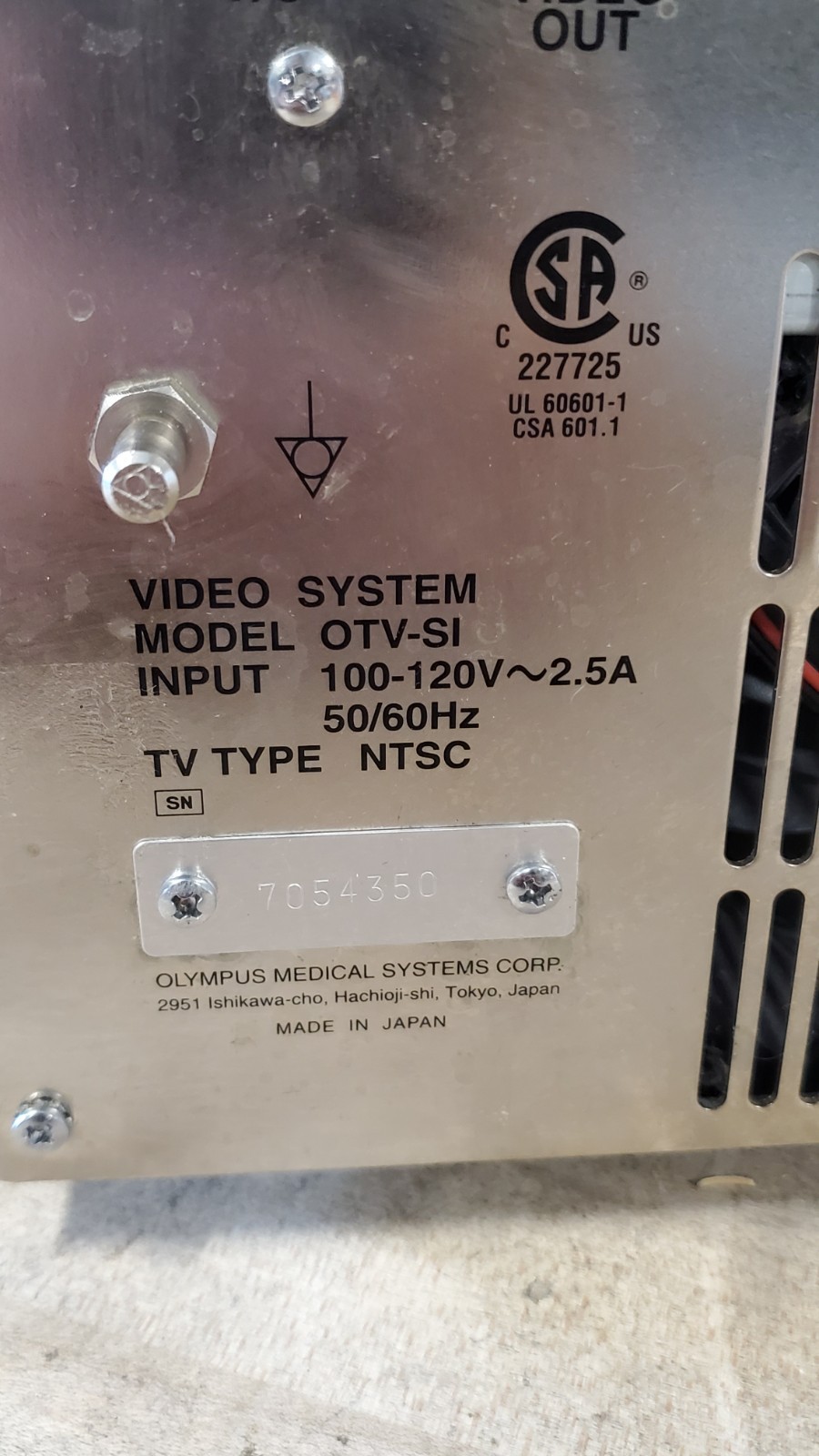 Olympus OTV-SI Digital Processor Video System