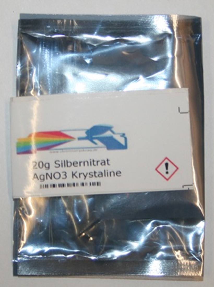 20g Silbernitrat AgNO3 99,9%  Silver nitrate AgNO3 99.9%
