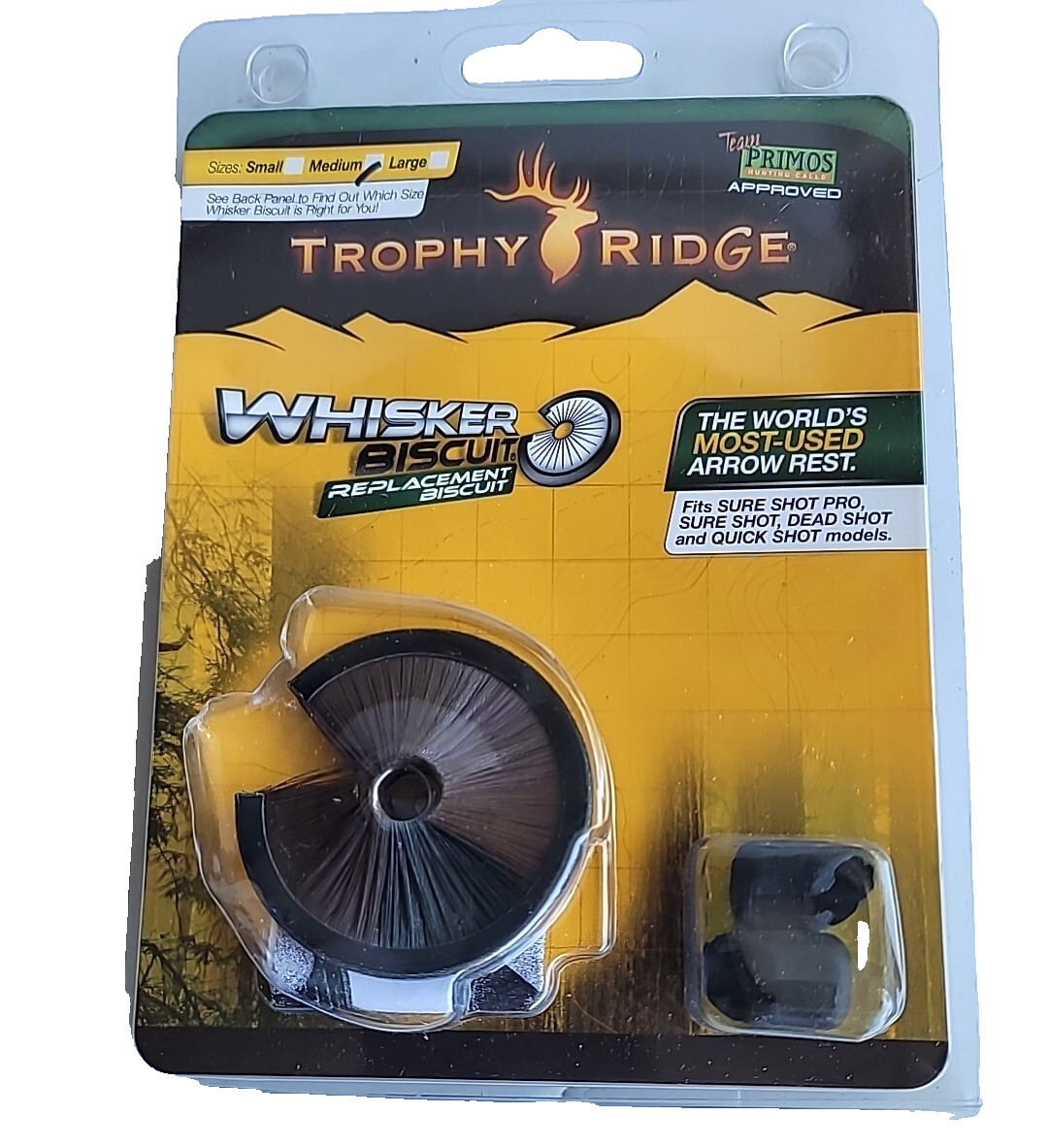 Trophy Ridge Whisker Biscuit Large Replacement Black 4p 6358 NOS Made In USA