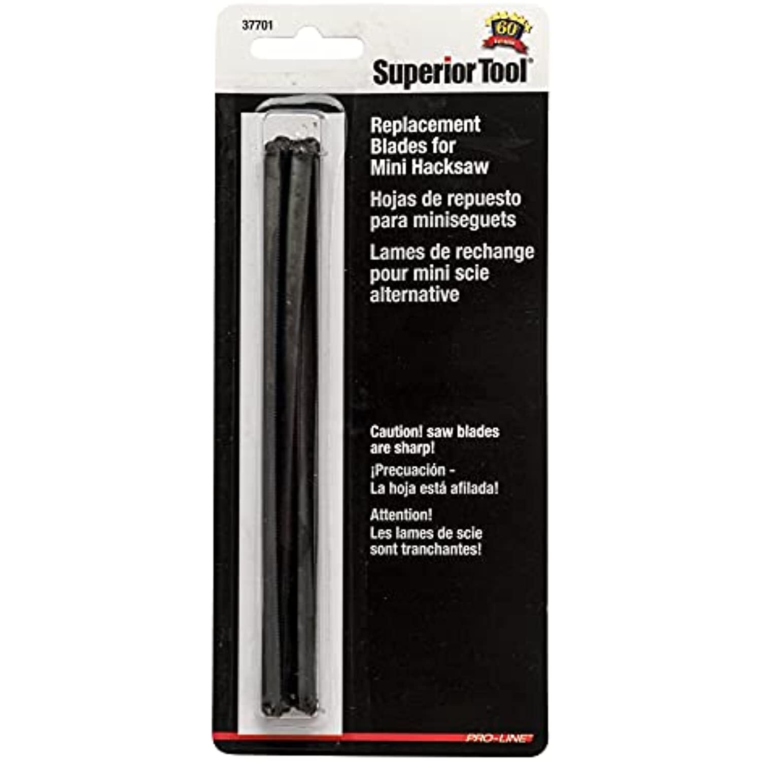 Superior Tool Spare Blades (10) For Mini Hacksaw,Gray