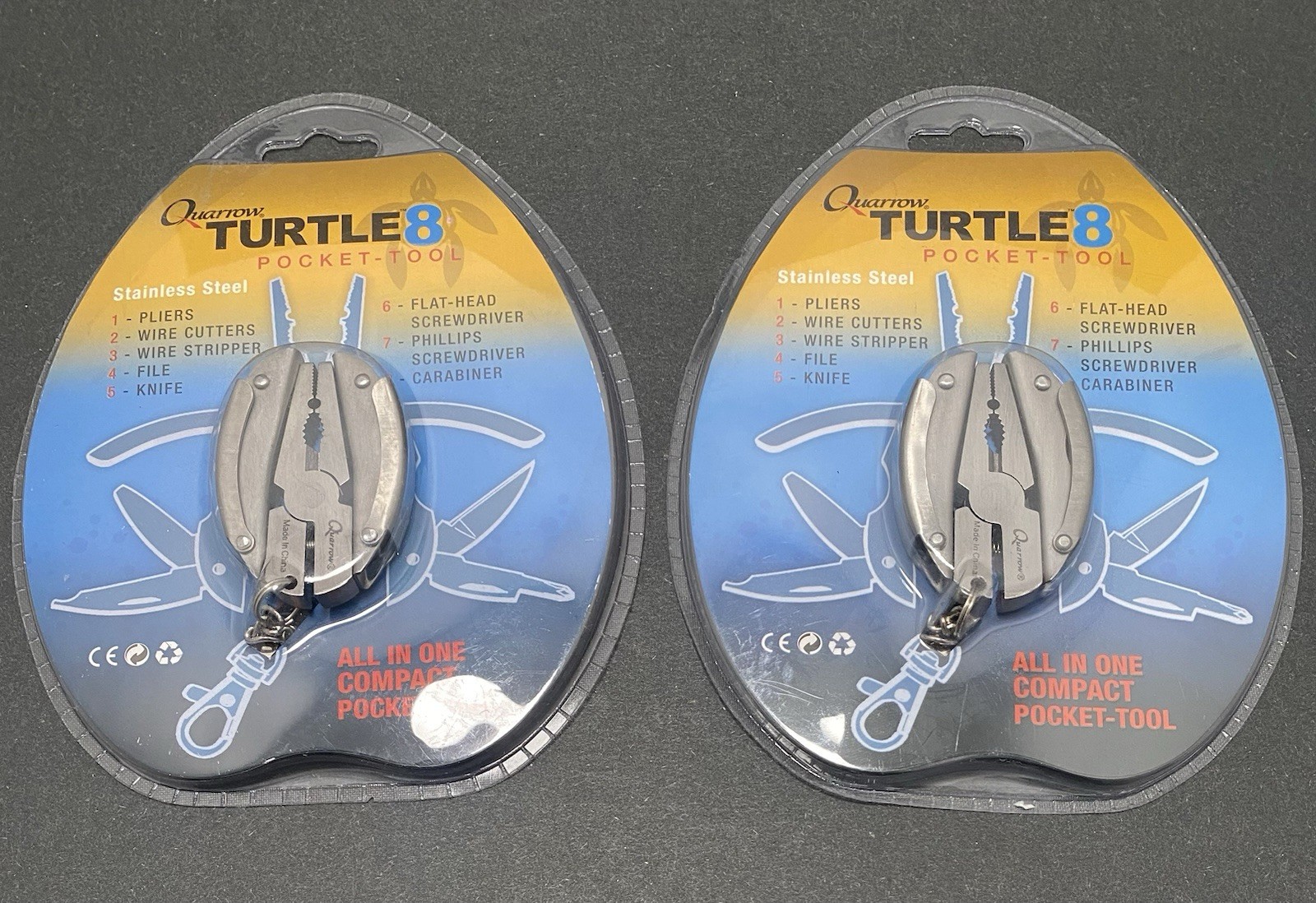 Quarrow Turtle 8 Pocket-Tool New in Package Lot Of 2