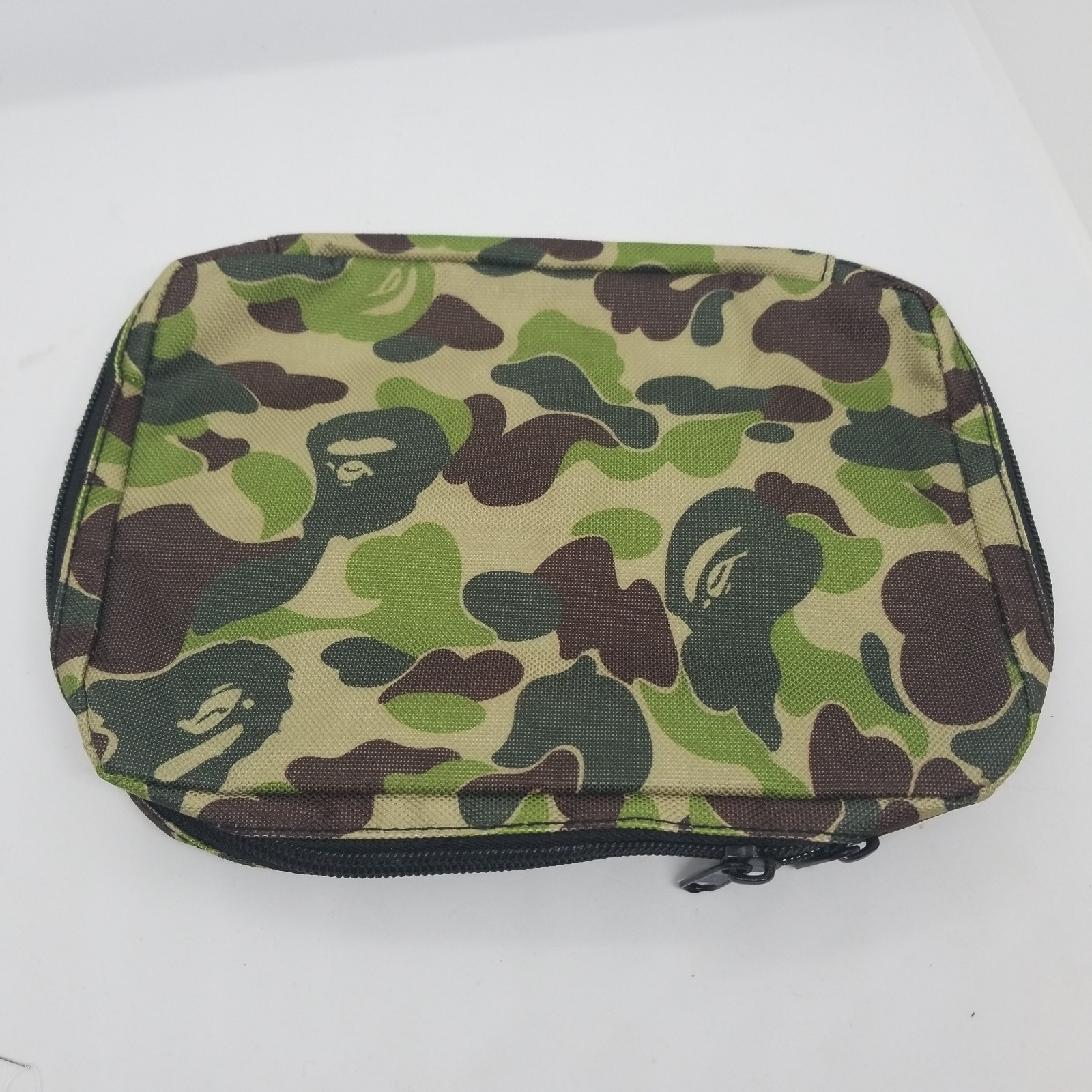Bape x Smart Magazine April 2016 storage case planner zip pockets Green CAMO