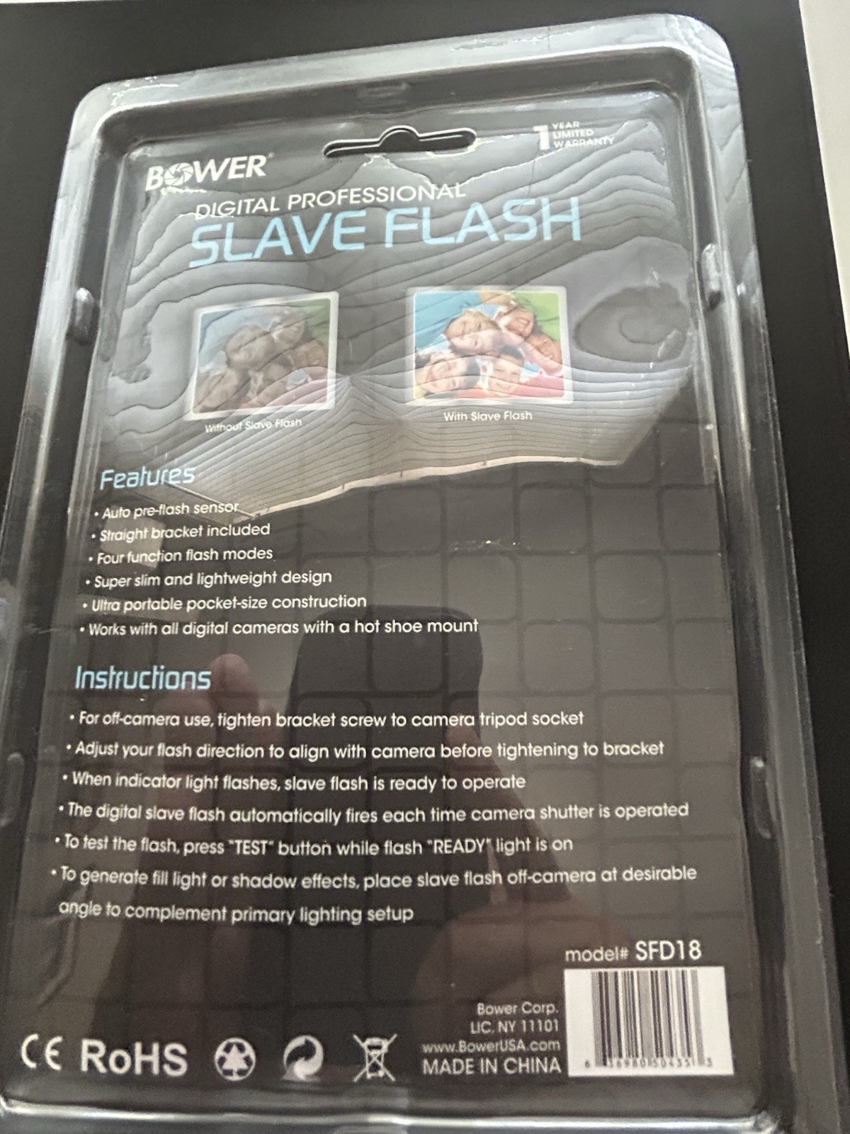 Bower Digital Professional Slave Flash Model SFD 18 brand new