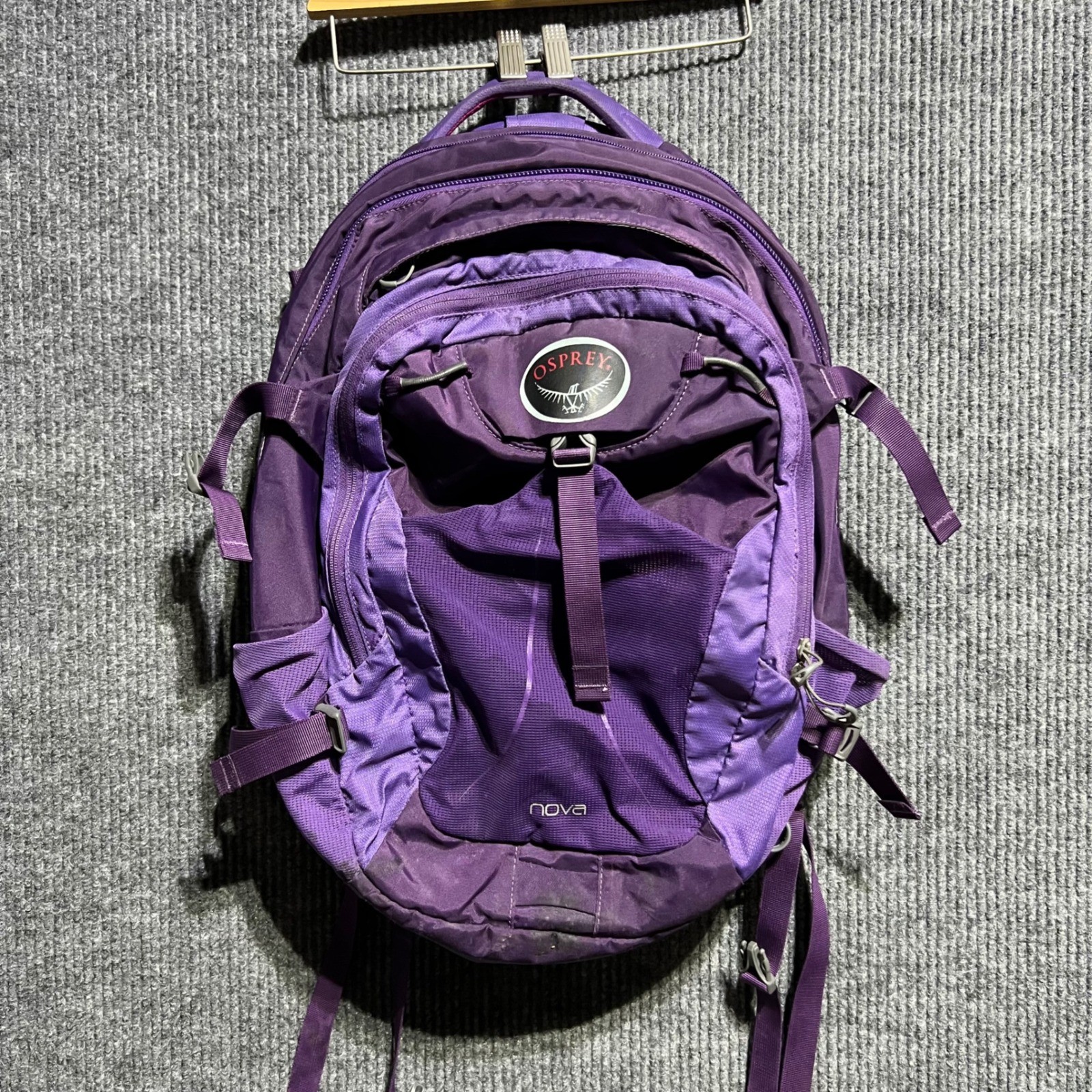Osprey Nova Backpack Womens OS Purple 24/Seven Series Laptop Hiking Daypack L33