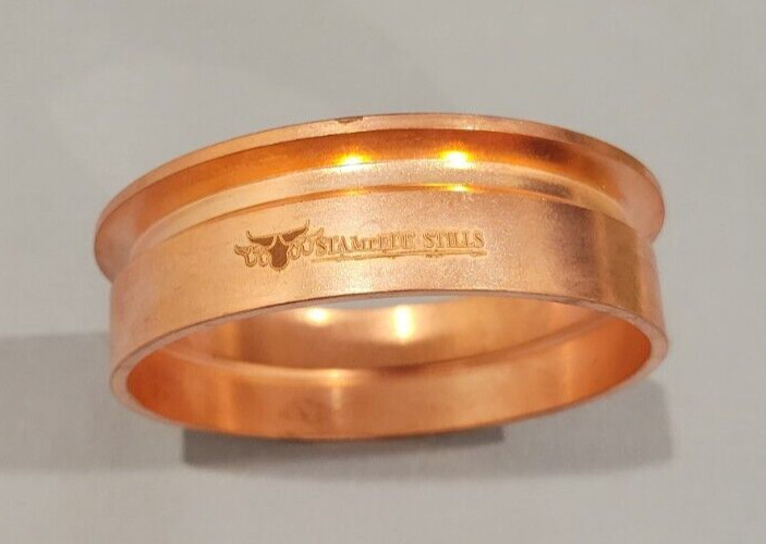 3" Solid Copper Tri Clamp Slip-Fit Weld Ferrule ➔ Dairy Distilling Reflux Column
