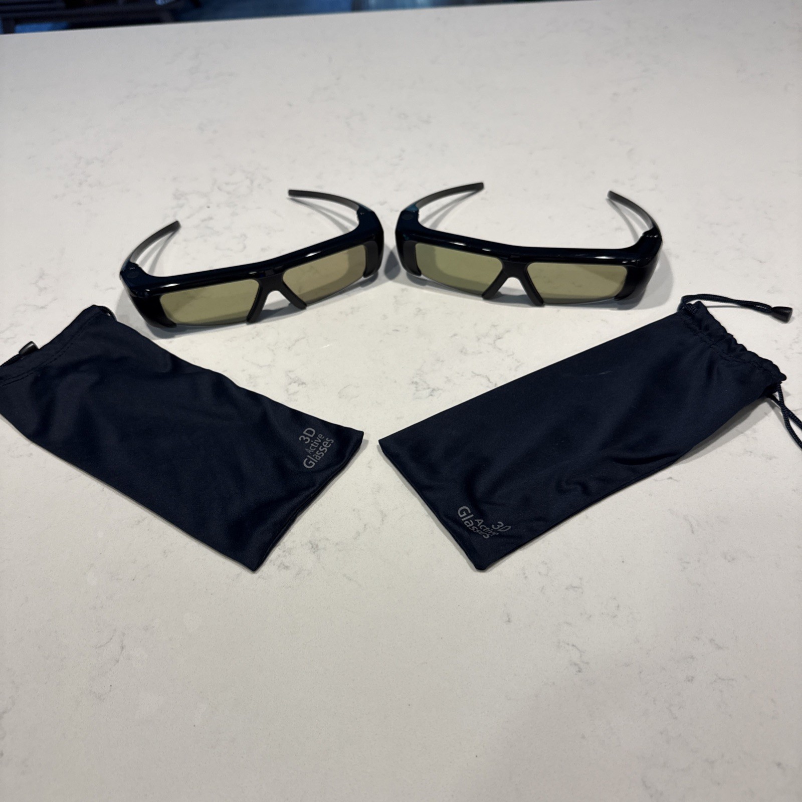 Samsung SSG-2100AB/ZA Active 3D Glasses Great Condition Lot Of 2