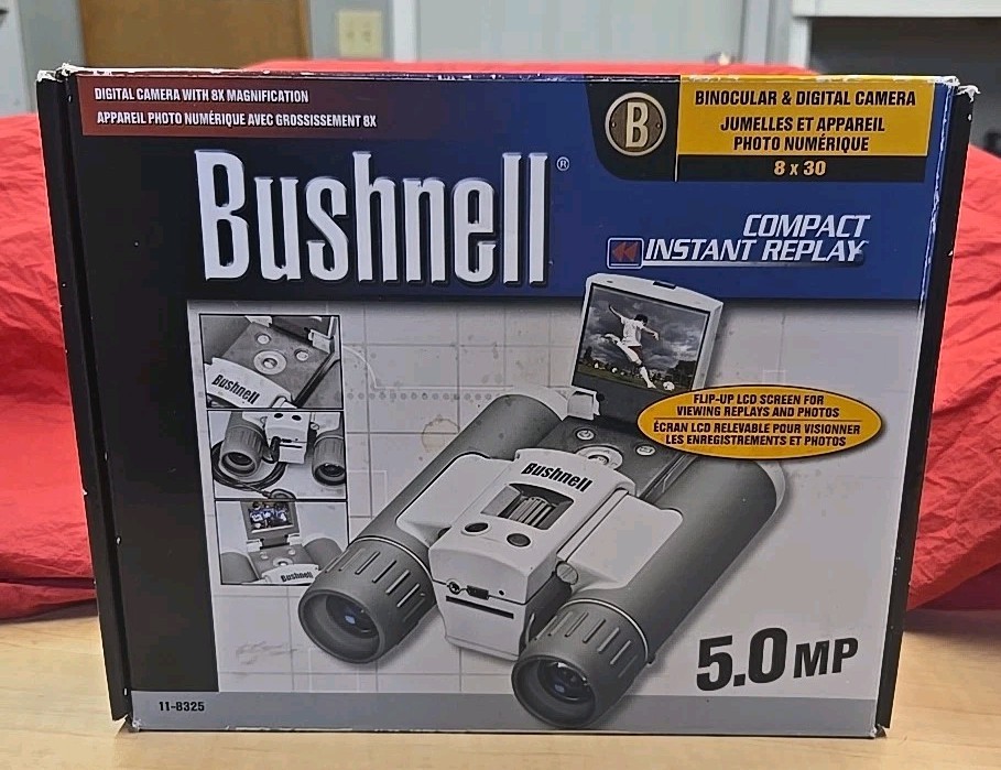 Bushnell Binocular/Digital Camera 8X Magnification Compact 5.0MP TESTED&WORKING