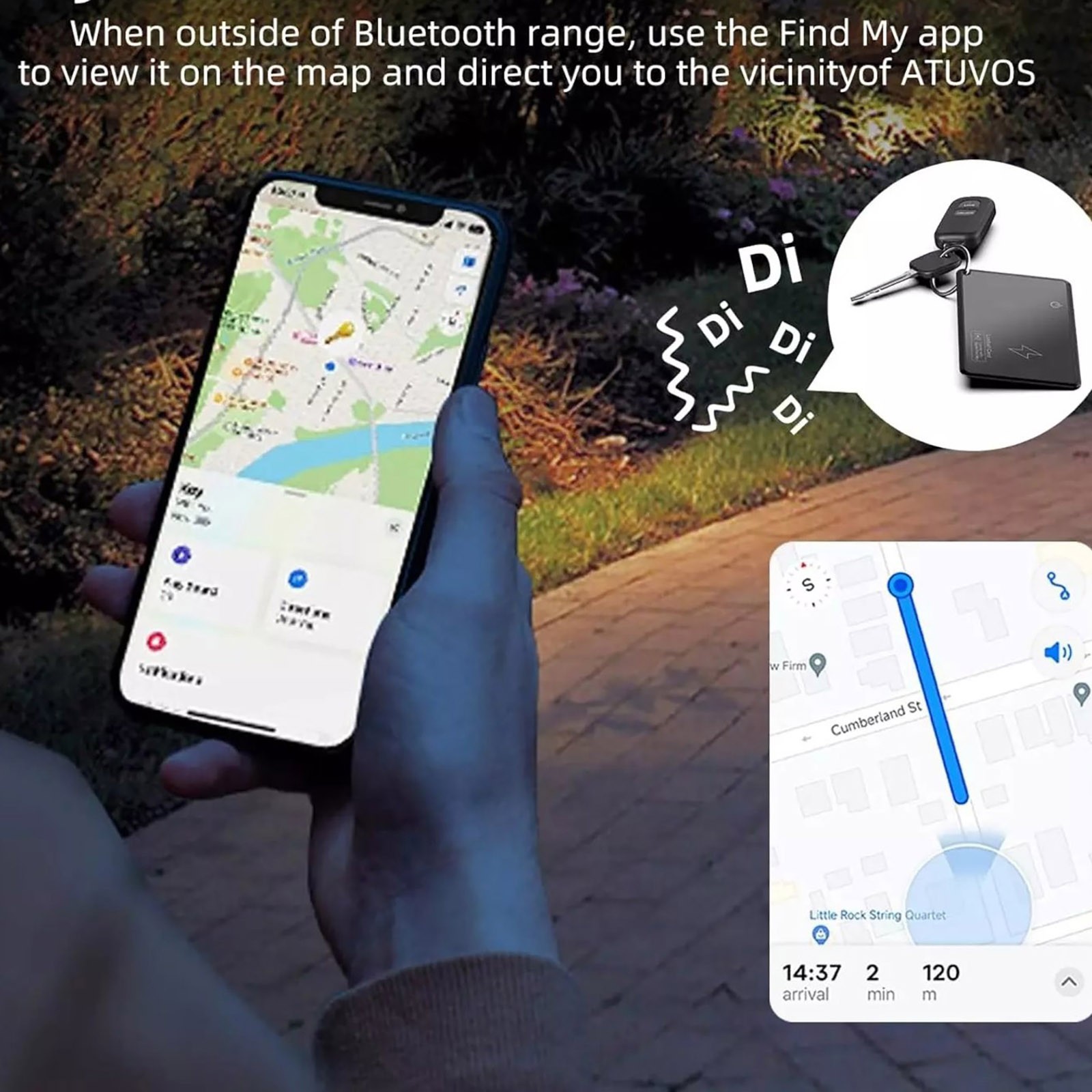 Wireless Charging Smart Card Tracker ABS Wallet Tracker Tracking Device