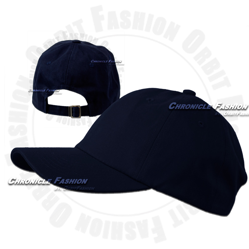 Cotton Baseball Cap Washed Adjustable Hat Polo Style Plain Solid Blank Dad Men