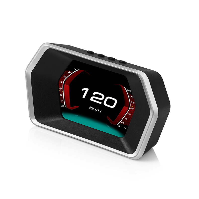 Car HUD Computer OBD2 GPS Head Up Display Speedometer Tester Reader P17 IGNITION