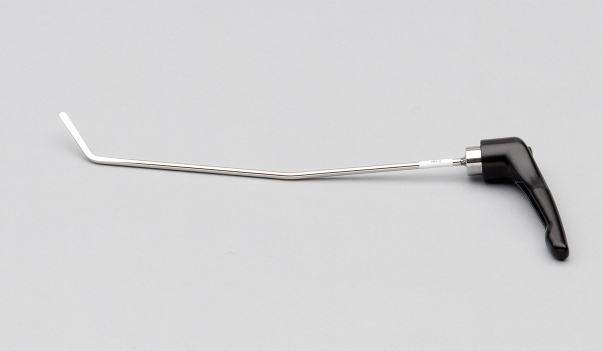 RH-2 3/16" diam,12" length, 1 1/2" toe, 2 Bends, blade tip,rotating handle 360 d