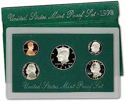 1998 Proof Set  5 Coins ($0.91 FV)