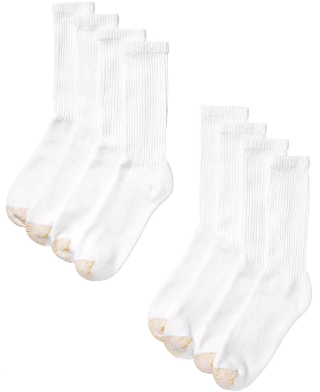 Gold Toe Men’s 4-Pairs  Athletic Crew Socks
