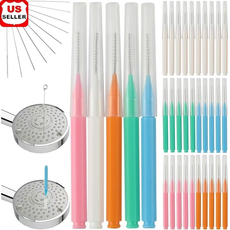 Shower Head Cleaning Brush Set 30 Pcs Multifunctional Nozzle Unclogging Tool New