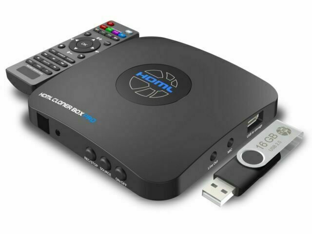 Box Pro, 1080p@60fps Video Recorder, DVR with HDMI Capture, Playback on TV. R...