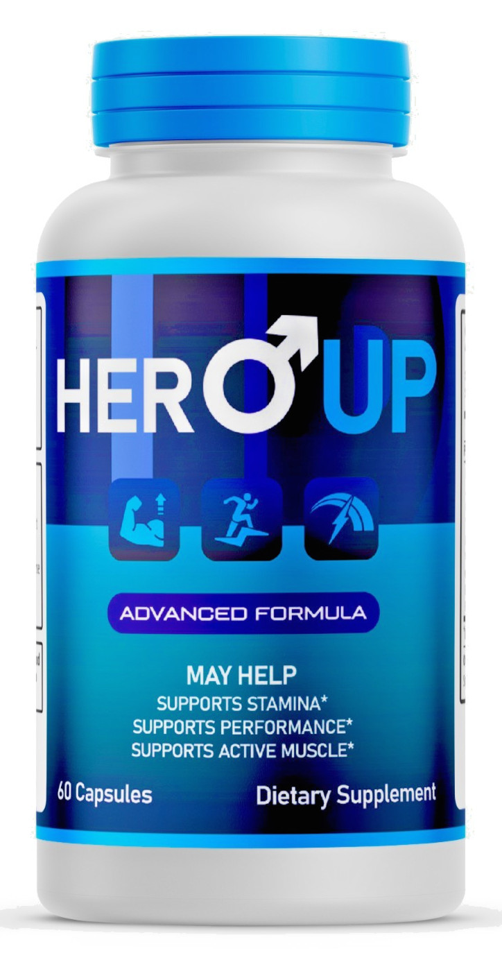 Hero Up Men Enhancement Pills, HeroUp Male Health Support Capsules 60ct