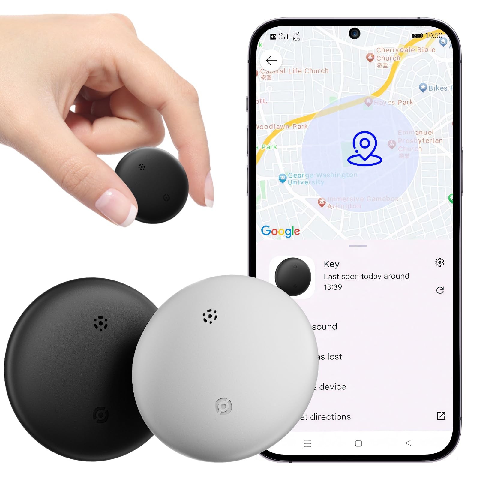 GPS Tracker for Vehicles Smart Tracker(2025), Works with Google's Find Hub/Fi...