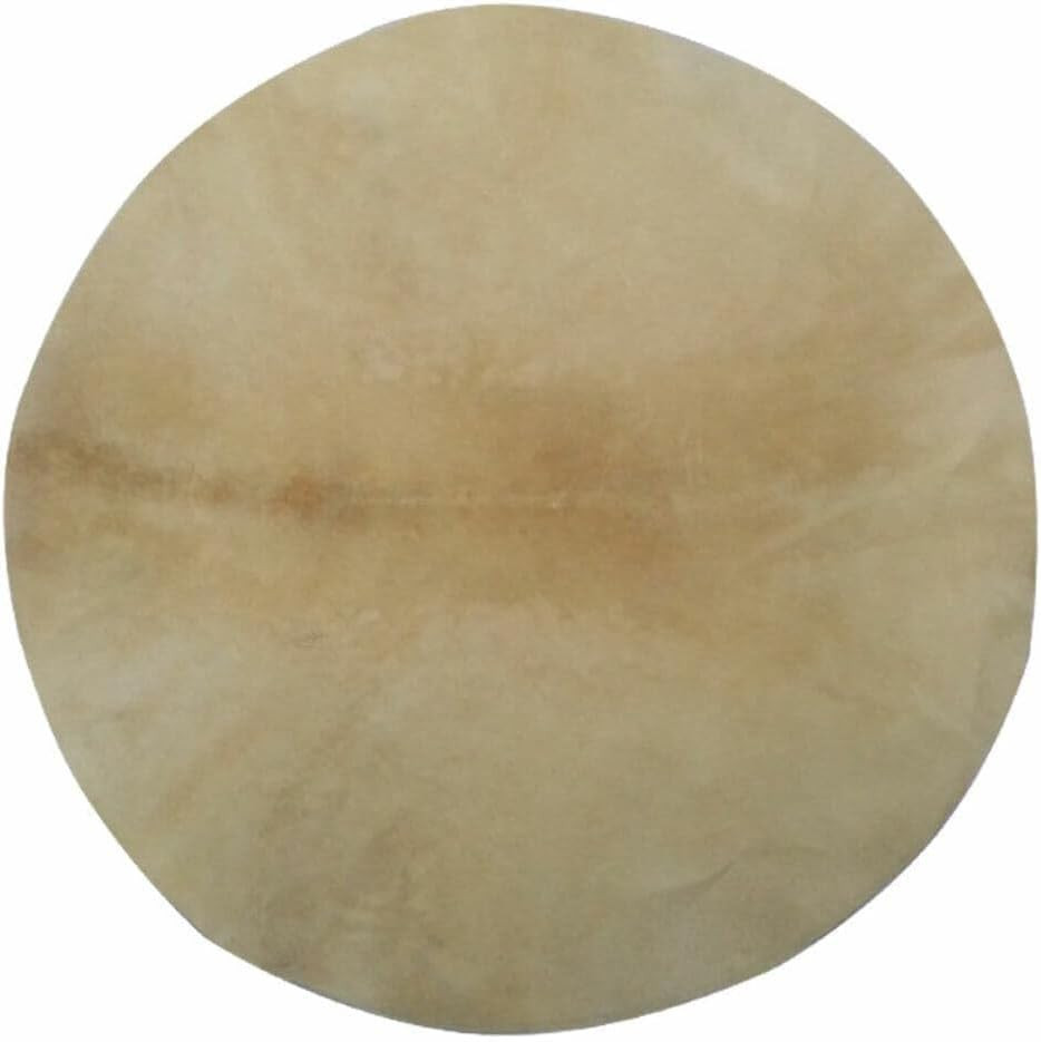 Goat Skin Rawhide Djembe Head Goatskin Drum Doumbek Bodhran Natural Flat Round