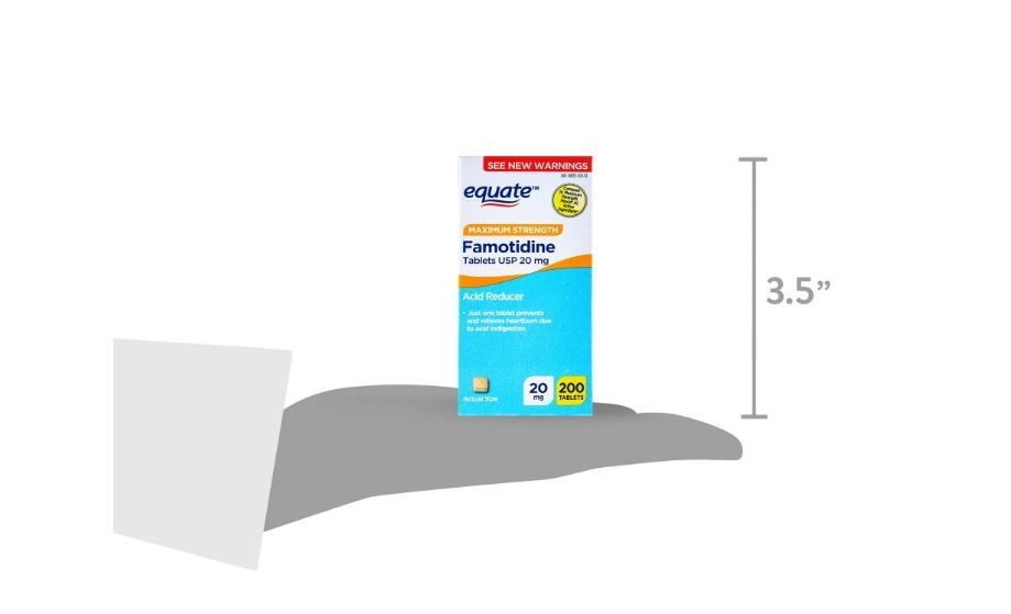 Equate Maximum Strength Famotidine 20mg Tablets, 200 Count